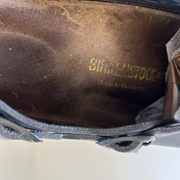 Birkenstock Tokio Black Leather Clogs Sandals Size 36 - Picture 9 of 11